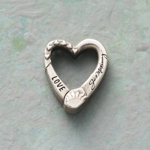 Sterling Silver Heart Charm Keeper